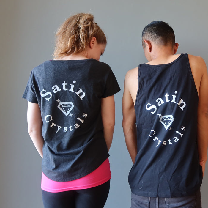 Satin Crystals T-Shirt Welcome to my Aura Dancer