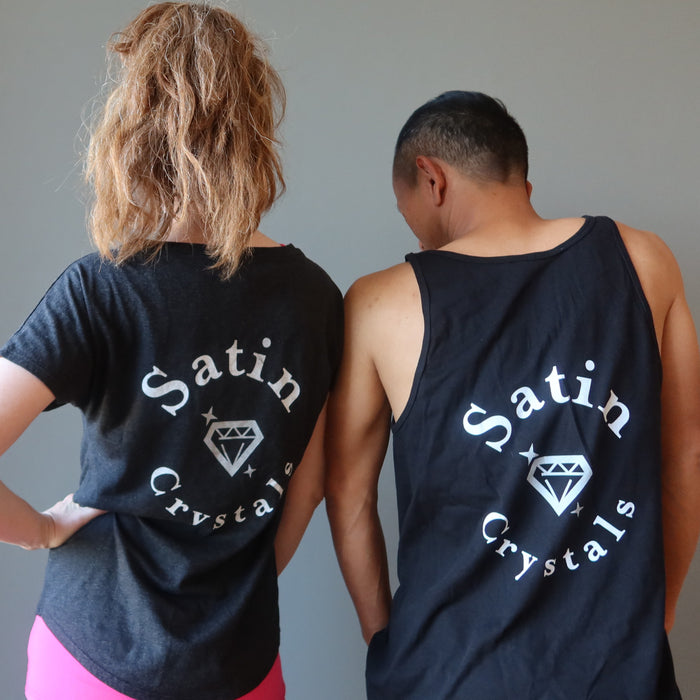 Satin Crystals T-Shirt Welcome to my Aura Dancer