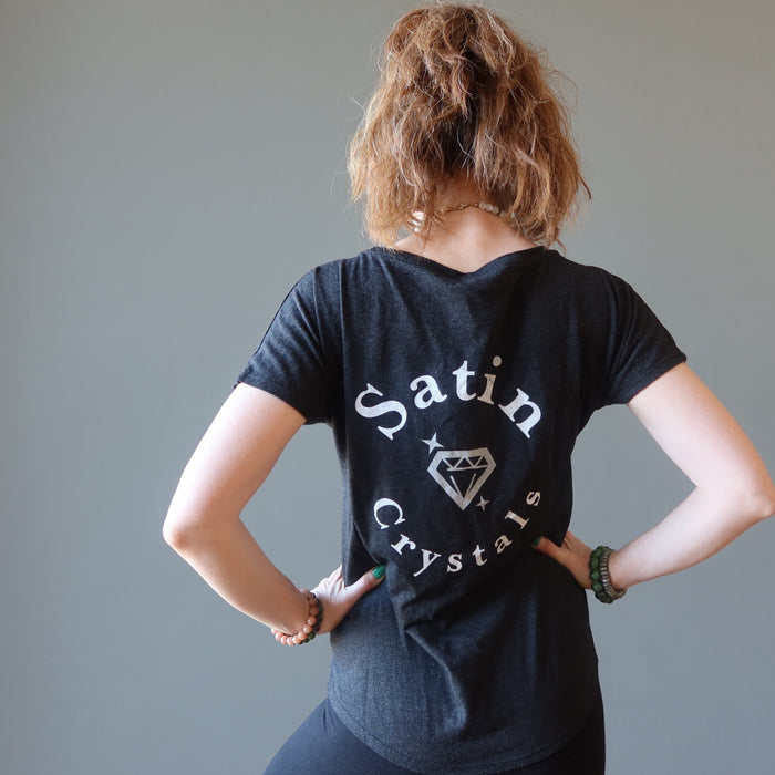 Satin Crystals T-Shirt Welcome to my Aura Dancer
