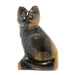 golden brown sitting cat crystal