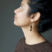 sheila wearing Tigers Eye Earrings 