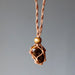 tigers eye macrame necklace