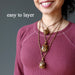 tigers eye macrame necklaces