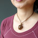 tigers eye macrame necklace
