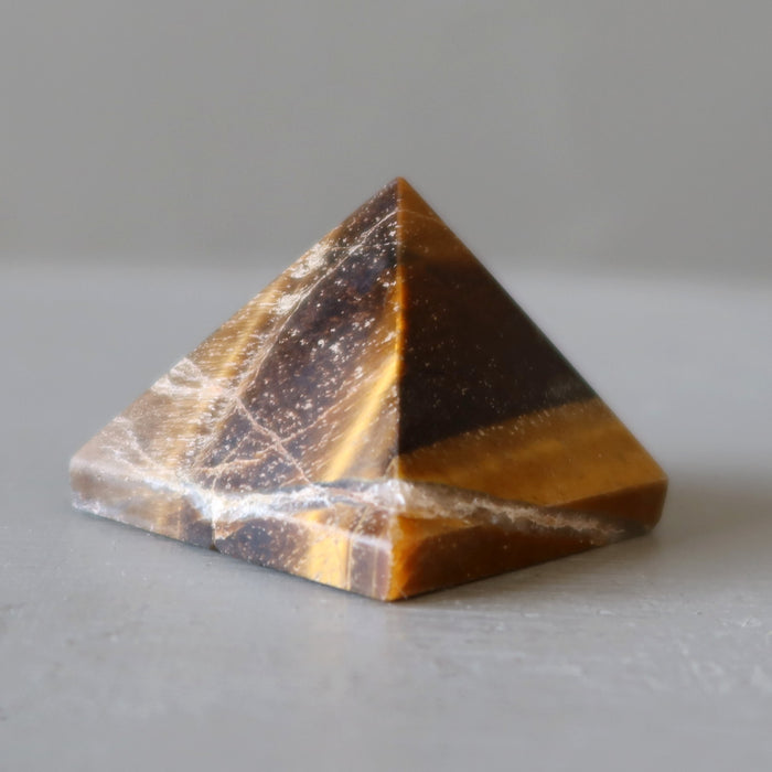 Tigers Eye Pyramid