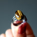 tigers eye gunmetal ring 