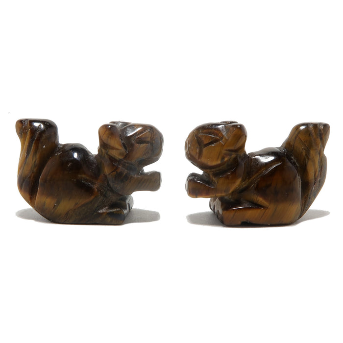 2 Tigers Eye squirrels 