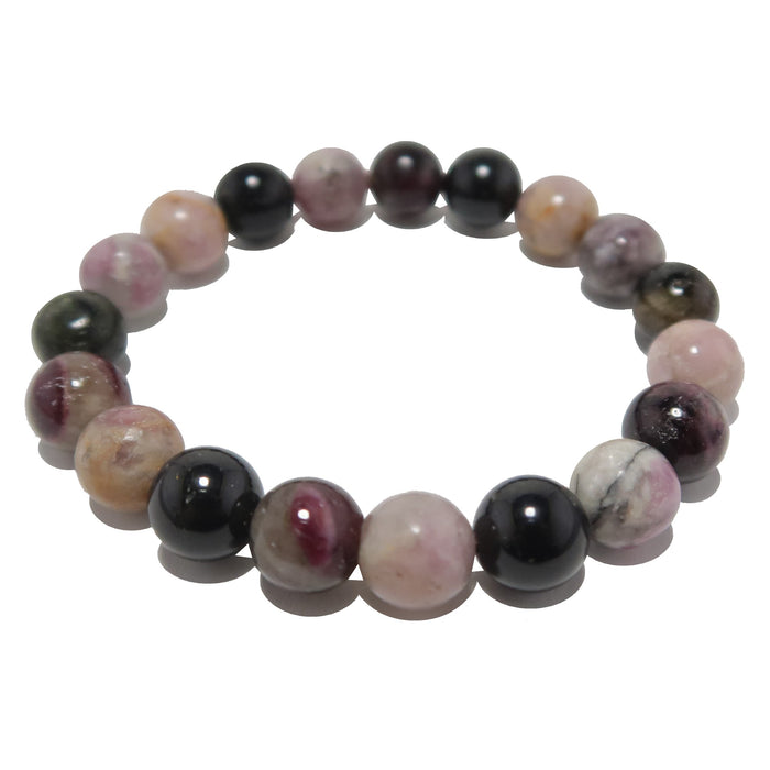 rainbow tourmaline stretch bracelet