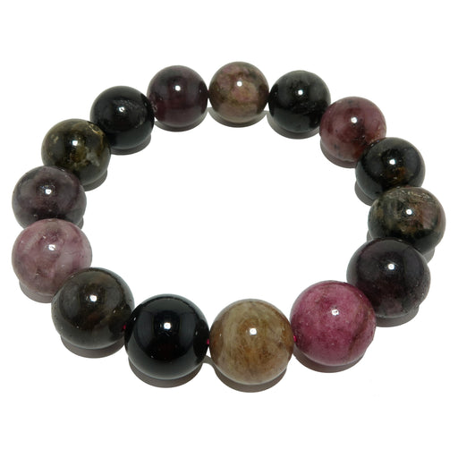 rainbow tourmaline stretch bracelet