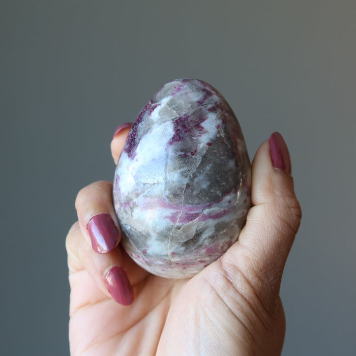 Red Tourmaline Egg Bleeding Heart Healing Wounded Warrior