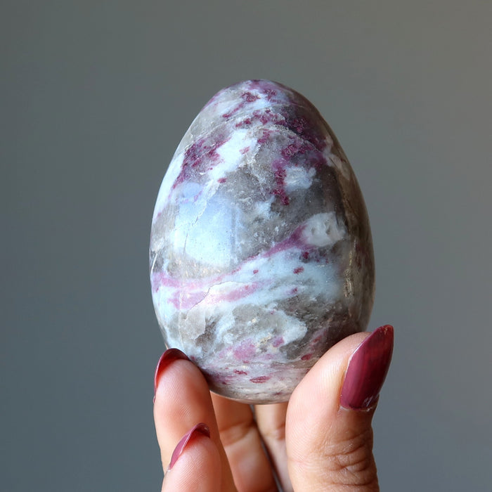 Red Tourmaline Egg Bleeding Heart Healing Wounded Warrior
