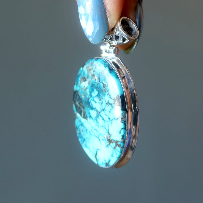 turquoise oval pendant